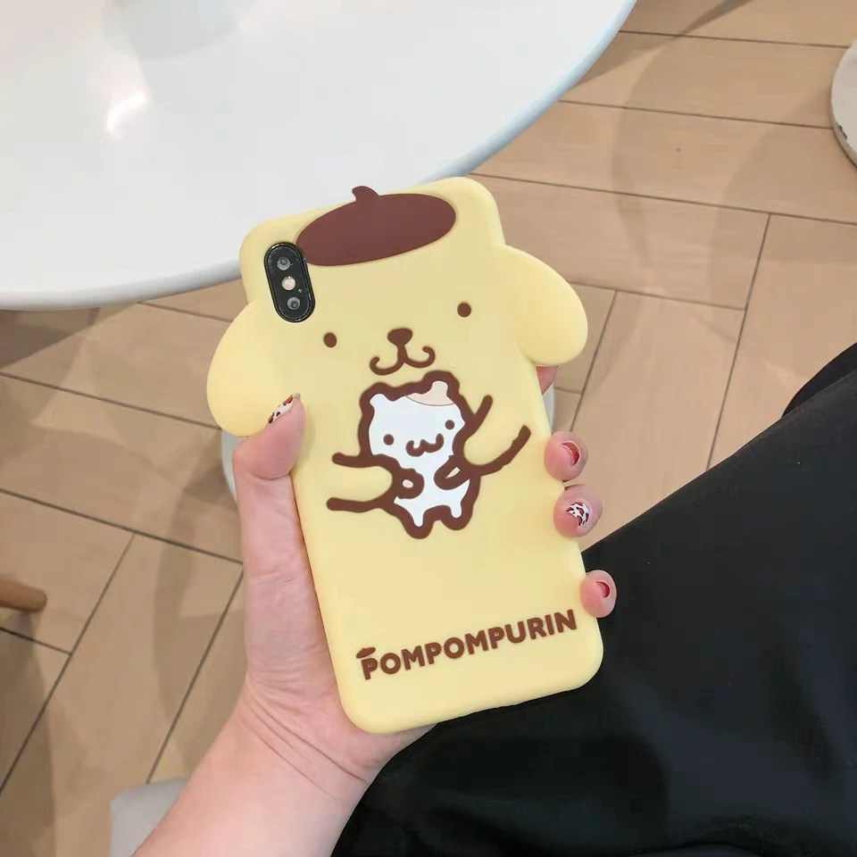 Милый японский мультфильм Sanrio Cinnamoroll My Melody Мягкий силиконовый чехол для iphone 6 6splus 7 7Plus 8 8plus X чехол для телефона s