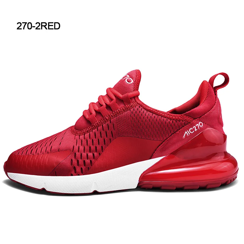 270-2Red Фирменный дизайн,, новые мужские кроссовки, модные, дышащие, на воздушной подушке, мужская повседневная обувь, Wo, мужские кроссовки, Zapatos De Hombre - Цвет: 270-2Red