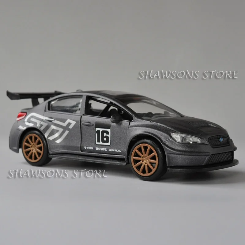 

1:32 Diecast Car Model Toys Jada Subaru WRX STI 2016 Pull Back Miniature Replica
