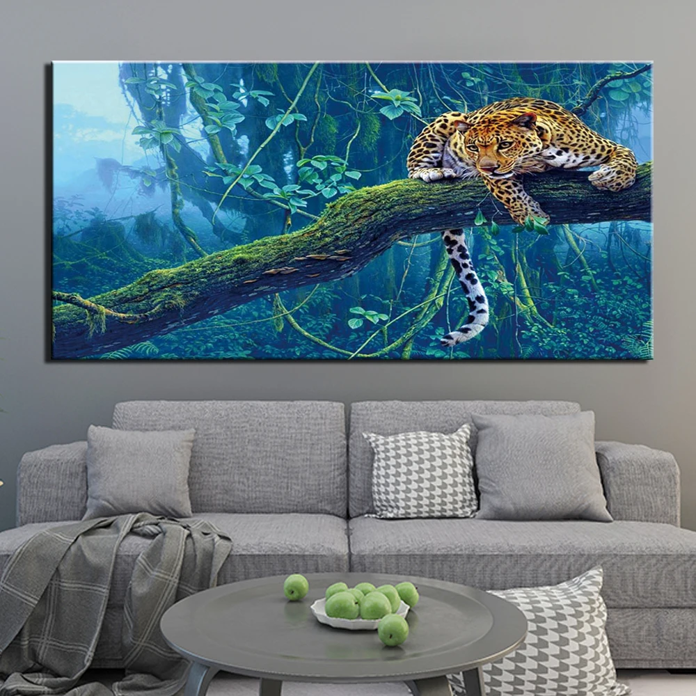 

HD Printed Animal leopard canvas Painting home decoration Modular wall Picture for living wall art