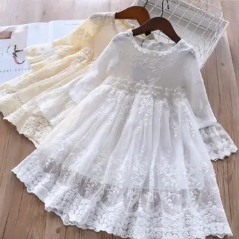 

Roimyal Wholesale 2019 summer new Fashion embroidered dress waist Pearl 2-6 years old toddler kids cute party net dress