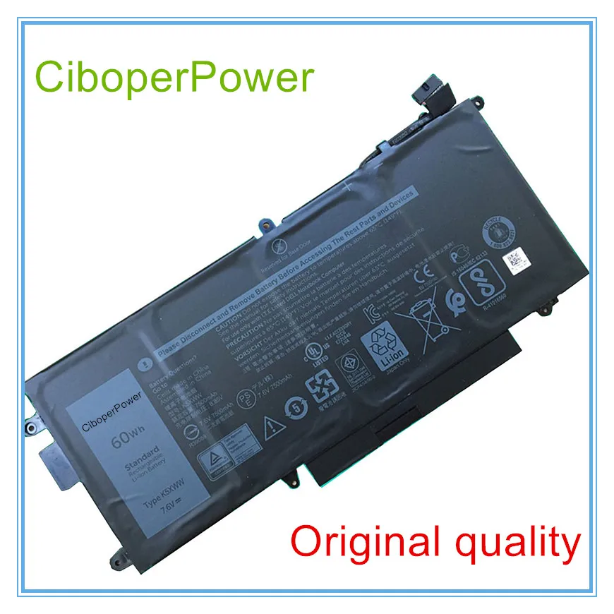 Original 60Wh Bateria para K5XWW K5XWW Series Laptop 7500 mAh 7.6 V