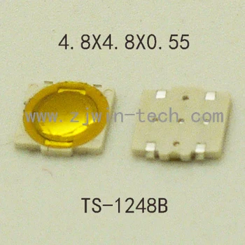 

300PCS 4.8X4.8X0.5mm for phone screen push button waterproof Tactile Switch Momentary tact SMD super tiny low profile