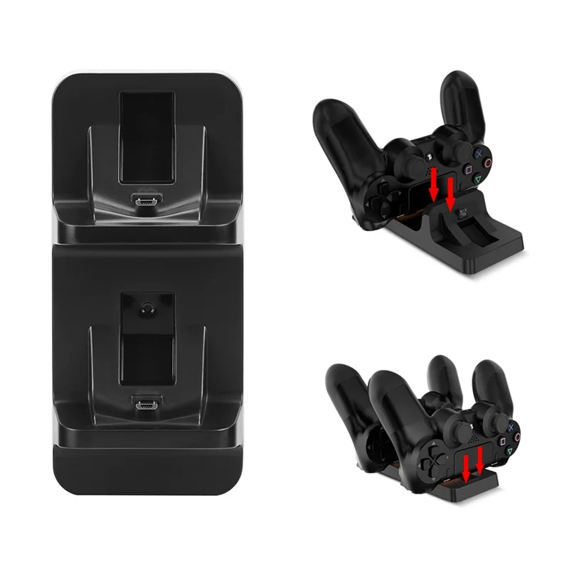 Dual USB Charging Holder Dock Cradle Station Gamepad Bracket Charger Stand for Playstation 4 Gamepad Controller For PS4 Cool