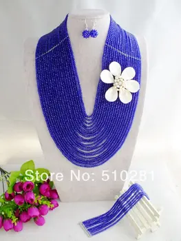 

2019-5-9-1330# Beautiful African Crystal jewelry set For Wedding Or Party