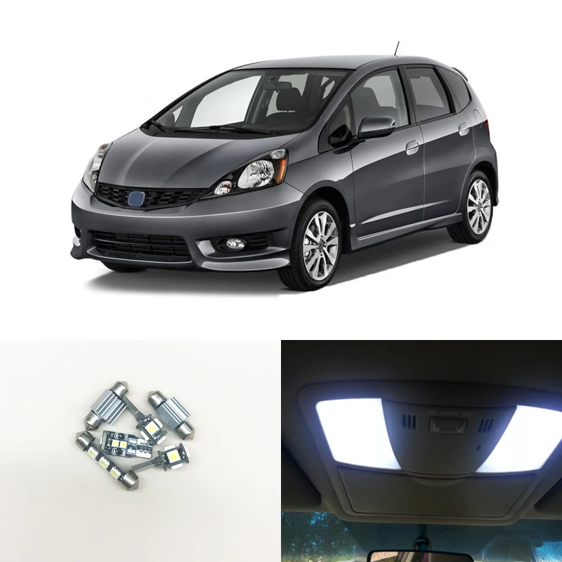 Подходит для Honda Fit/Jazz 2009-2013 внутренняя посылка светодиодный светильник лампы Комплект багажник/грузовая зона купольная карта светильник s автомобиль-Стайлинг