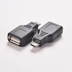 1 шт. USB 2,0 черный F/M Женский Micro/Mini USB B 5 булавки штекер OTG Хост адаптер конвертер разъем до 480 Мбит/с