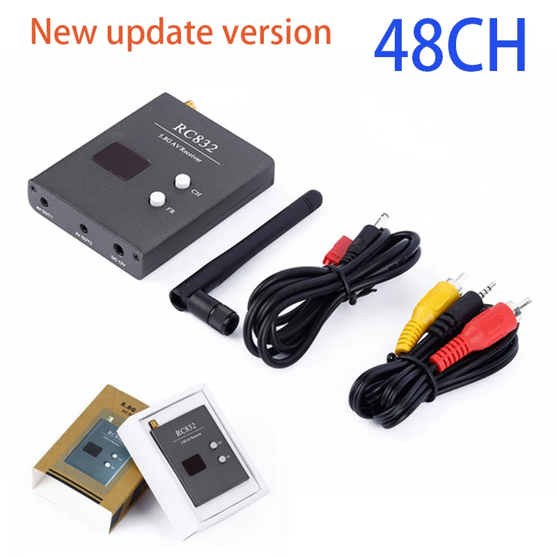

High quality RC832 Boscam FPV 5.8G 48CH Wireless AV Receiver for RC Drones monitor FPV Transmitter Quadcopter DIY Spare Parts