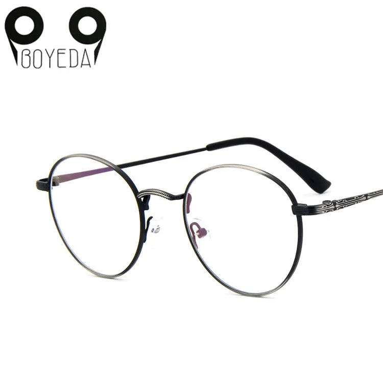 

BOYEDA New High Quality Men/Women Retro Round Metal Eyeglasses Frames Korean Myopia Glasses Frame Harry Potter Optical Eyewear