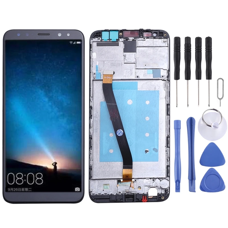

LCD Screen and Digitizer Full Assembly with Frame for Huawei Mate 10 Lite / Nova2i / Maimang 6/ Honor 9i/G10 (White)