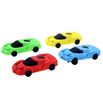 

1pcs colorful rubber wood premium sports car styling eraser quality student school supplies 2020 new year gift