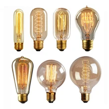 E27 40 W электрическая лампочка эдисона старинная лампочка Эдисон Свет накаливания Ретро Лампа 220 V-240 V украшения приспособление освещения Вольфрам лампы