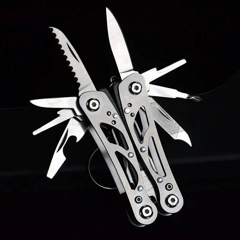Outdoor Camping Survival Tools Multitool Tactical Pliers Versatile Repair Folding Screwdriver Military Stainless Steel EDC Gear