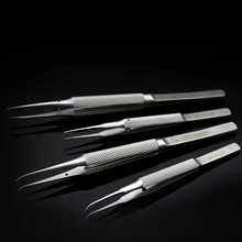 Механик точность промышленных высокого класса отпечатков пальцев Летающий провода противоскольжения Пинцет экспериментальной микроскоп chip пинцет