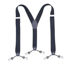 Взрослый 6 Зажим мужской ремень y-типа шесть зажим стрейч черный ремень Эластичный регулируемый высококачественный подвязка