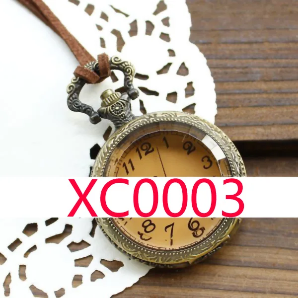 XC0003 кожа цепи карманные часы