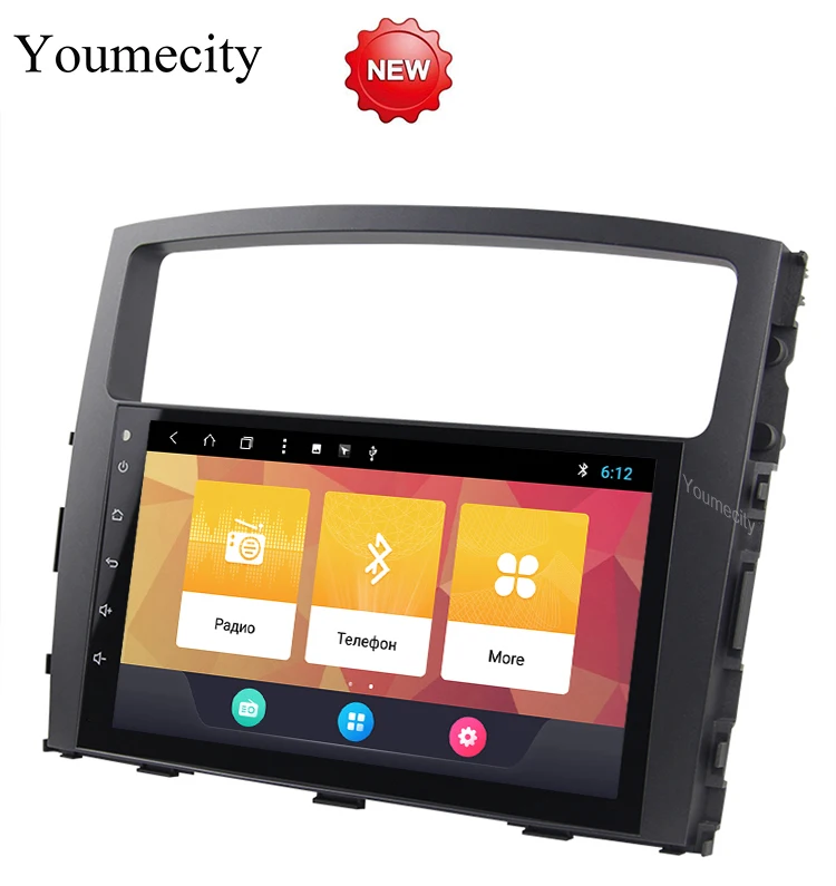 Clearance 9 inch Android 8.1 Octa 8 Core 2G RAM 32G ROM Car DVD Player for Mitsubishi Pajero V97 2007-2015 Radio GPS Navigation BT WIFI 5