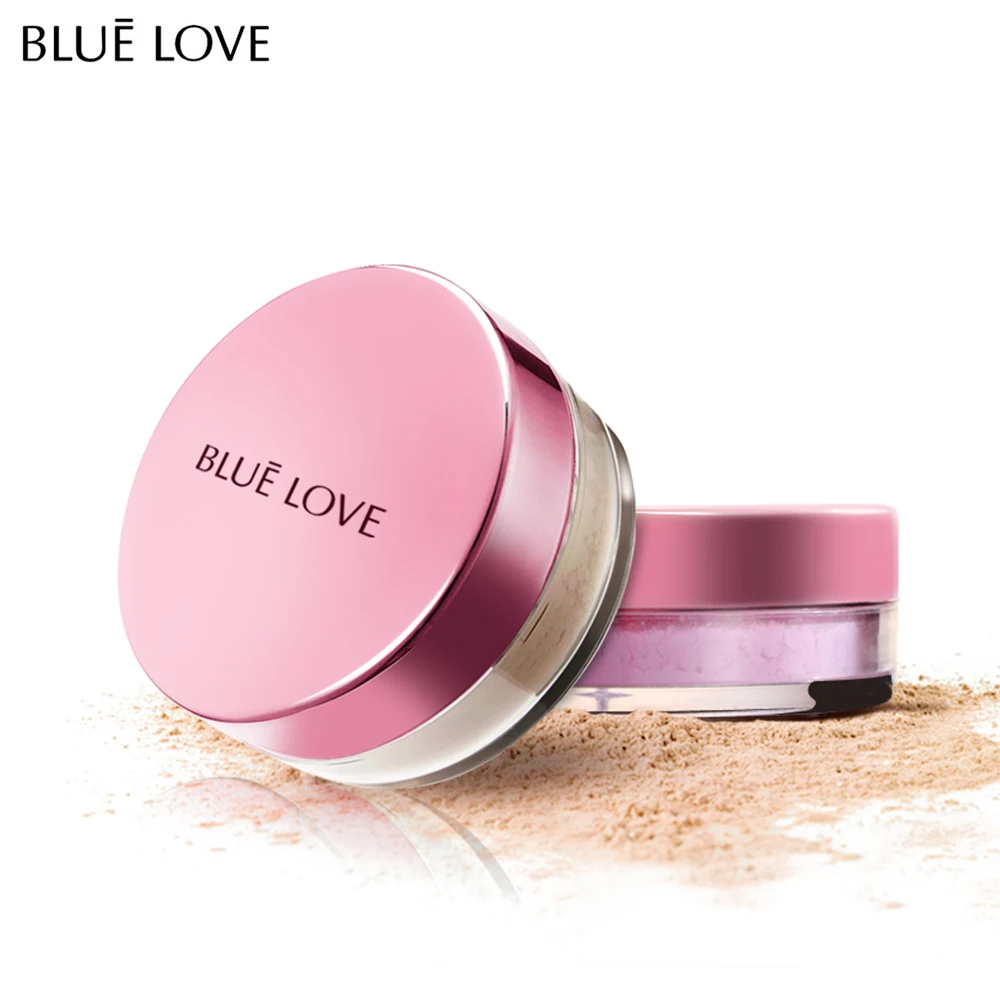 BLUE LOVE Contouring Loose Face Powder Foundation Oil-Control Setting Whitening Brightening Finishing MakeUp Cosmetic |