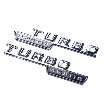 

2pcs Turbo Emblem Amg Logo Amg Emblem Logo For Mercedes Benz Amg Badge Decal Trunk Rear for mercedes AMG Stickers