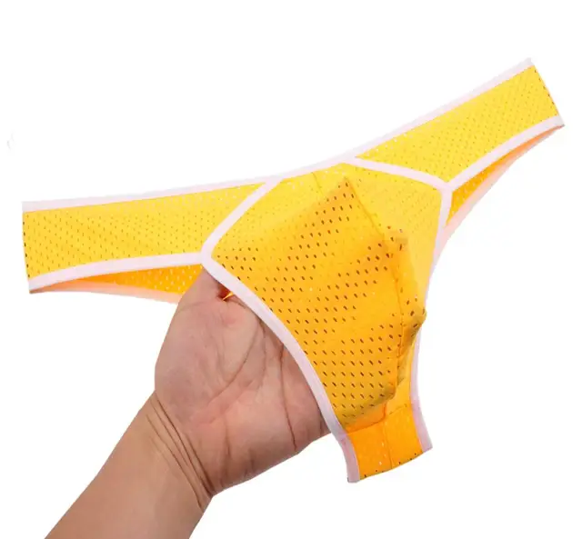 Buy Breathable Holes Sexy Mens Underwear Bikini Briefs