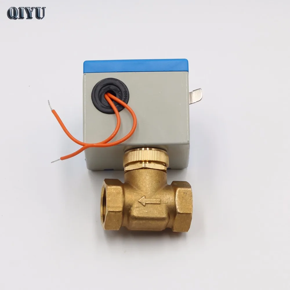 

AC 220V DN15 DN20 DN25 G1/2" G3/4" G1" Electric two-way valve form a complete set of central air conditioning,Shutoff valve