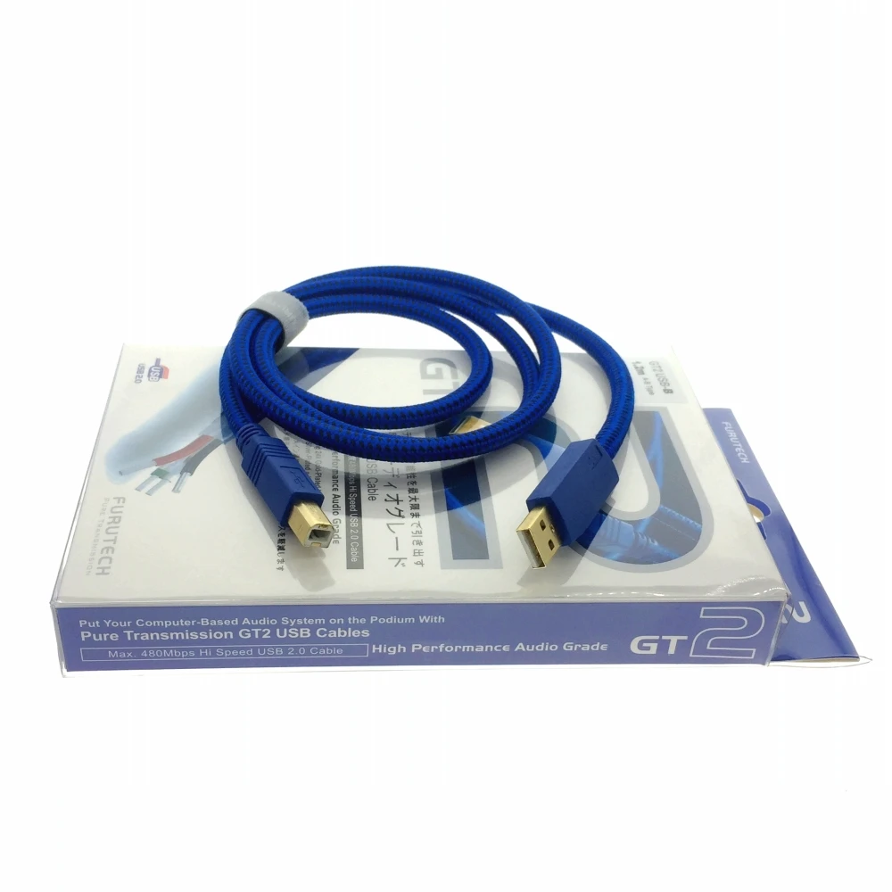  Furutech OCC Copper GT2 USB Cable Audio USB 2.0 USB-B A-B Silver Plated Vinshle HIFI