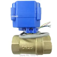 Моторизованный клапан латунь, G" DN25, 2 варианта, CR05, электрический клапан, моторизованный шаровой клапан