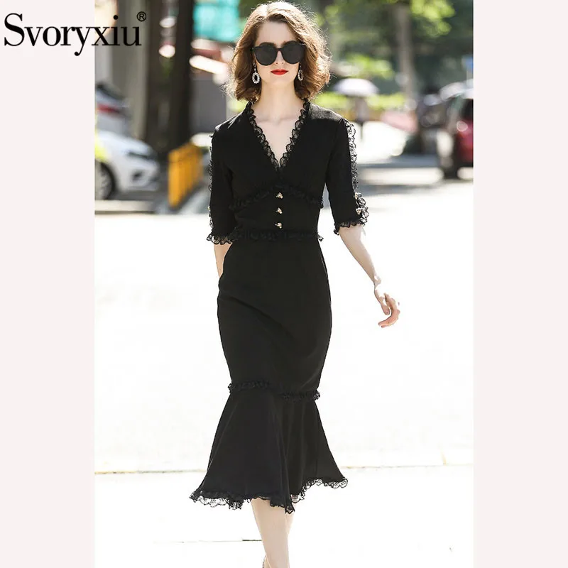 Automne Noir Sirène V Designer Paquet De Tenue Sexy Femmes Bouton Bikinis Cou Svoryxiu Fête Manches Dentelle Moitié Chic Fesses gnXtwUxUa