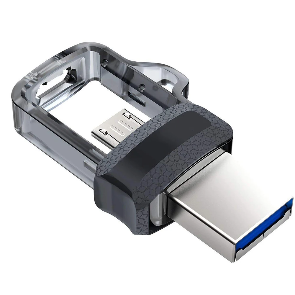 Для sandisk USB флэш-накопитель 32 GB двойной портативный флэш-накопитель высокого Скорость памяти U диск Micro USB3.0 карты для телефона или ПК с ОС Windows - Цвет: Белый