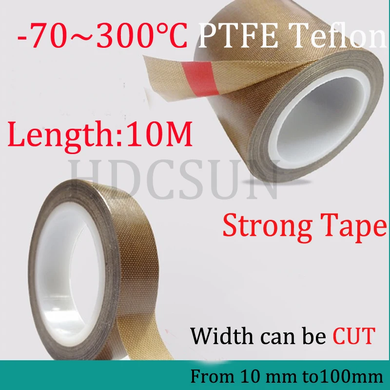 1 рулон 10-150мм* 10 м* 0,13 мм/0,18 мм/0,25 мм/0,3 мм Толщина клей ПТФЭ ленточная ткань высокотемпературный изолятор