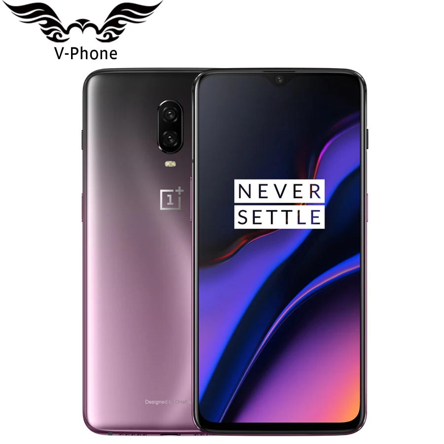 Глобальная прошивка Oneplus 6 т 128 Гб мобильный телефон Snapdragon 845 Octa Core 6,41 "двойной камера экран разблокировать NFC Android 9 смартфон