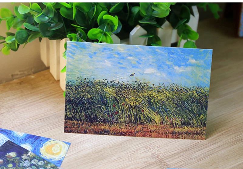 30 листов/лот Ван Гог масляная открытка-картина винтажные картины Ван Гога открытка s/поздравительная открытка/модный подарок