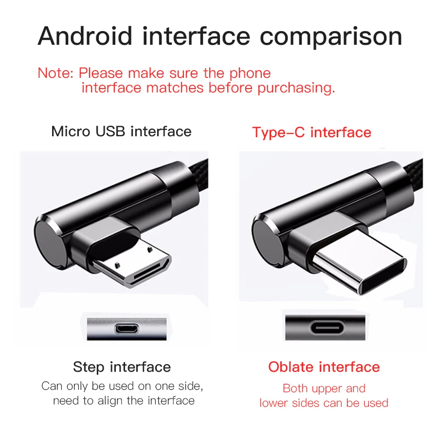 Micro USB кабель для samsung Xiaomi huawei 90 градусов быстрая зарядка данных USB кабель для iPhone 7 Тип C зарядное устройство мобильный шнур для телефона