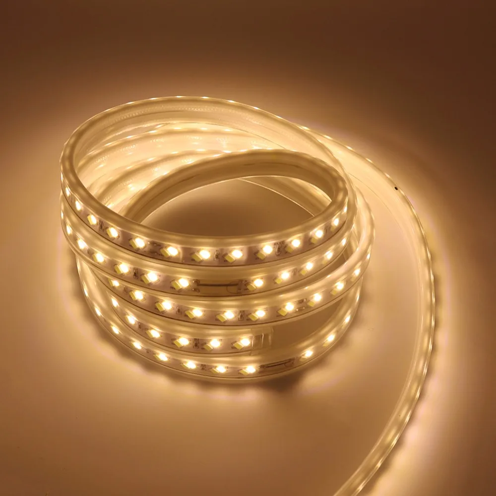 Светодиодная лента с цветовой температурой 220 В 5730 SMD 120LED s/m холодный белый и
