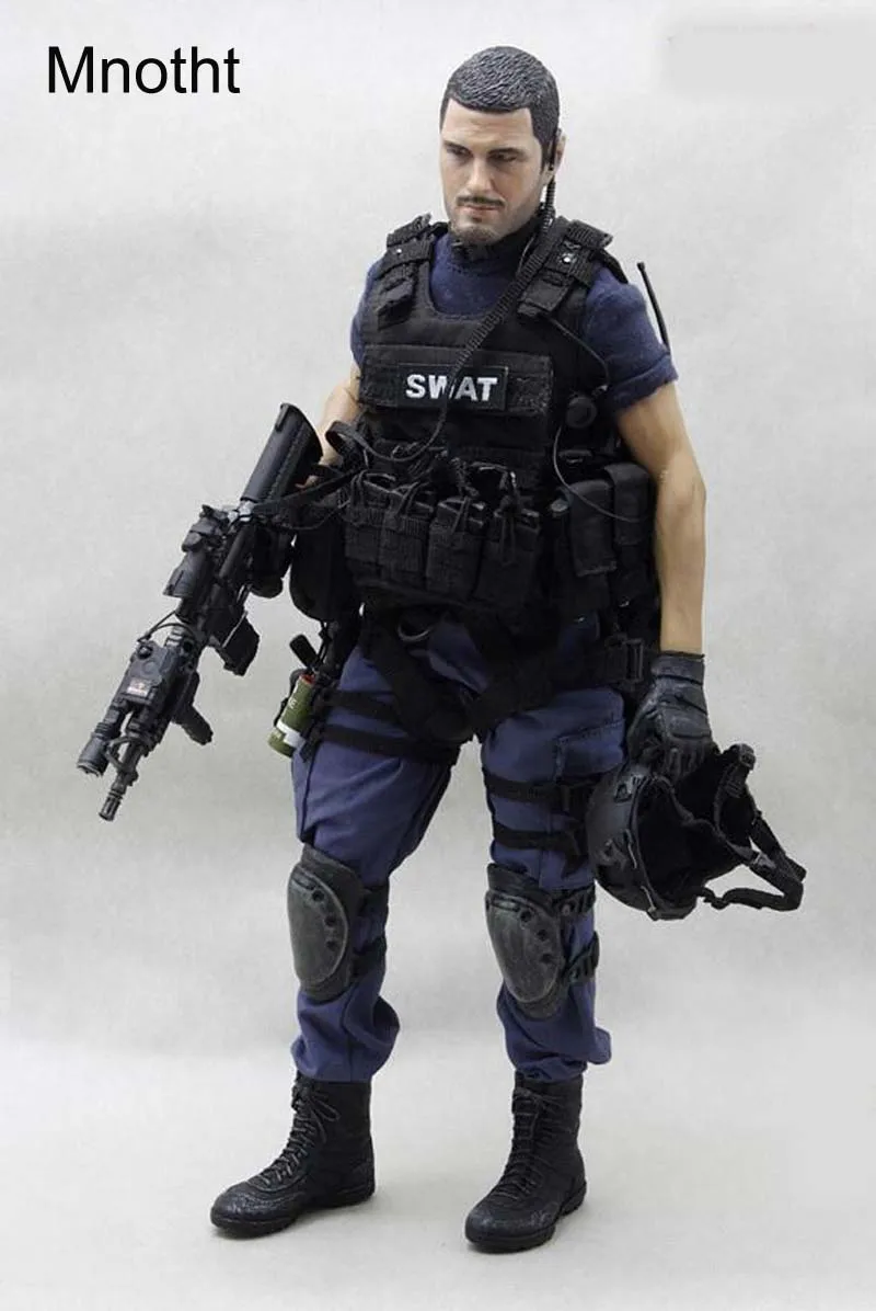 Mnotht 16 VH1026 SWAT 2 0 Solider модель костюма одежда с синим пальто брюки обувь для шлема