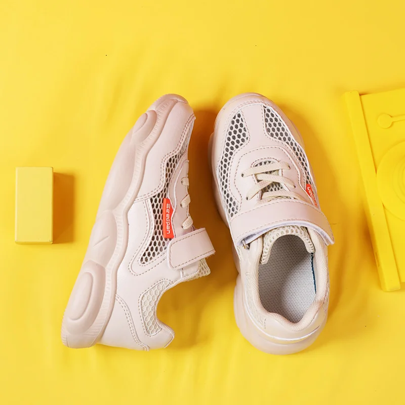 

Beedpan Girl's little white shoes brushed Waterproof and resistant to dirty the shoe size is 24-29