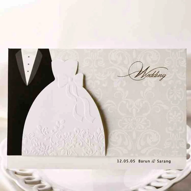 Free Wedding Invitations By Designmantic Com 50 Pieces Lot Vintage Customized Insert Wedding Party Event Unique Design Laser Cut
