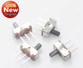

100PCS/Lot SS12D00 SS12D00G2 SS12D00G3 SS12D00G4 SS12D00G5 Toggle Switch S1P2T 2 Position 3Pin Vertical Slide Switch