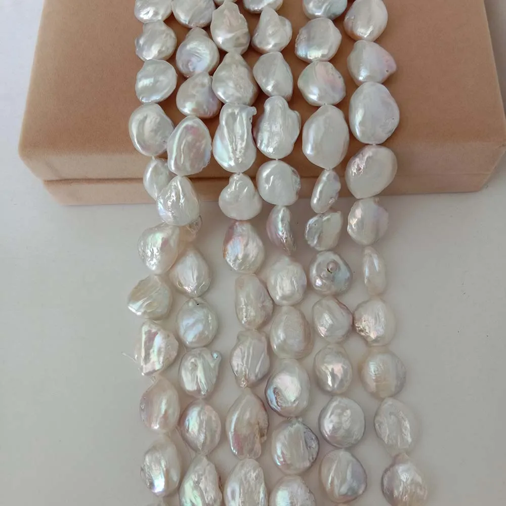 pearl beads, Nature freshwater loose pearl with baroque shape, BIG BAROQUE shape pearl,16-19 mm big keshi pearl