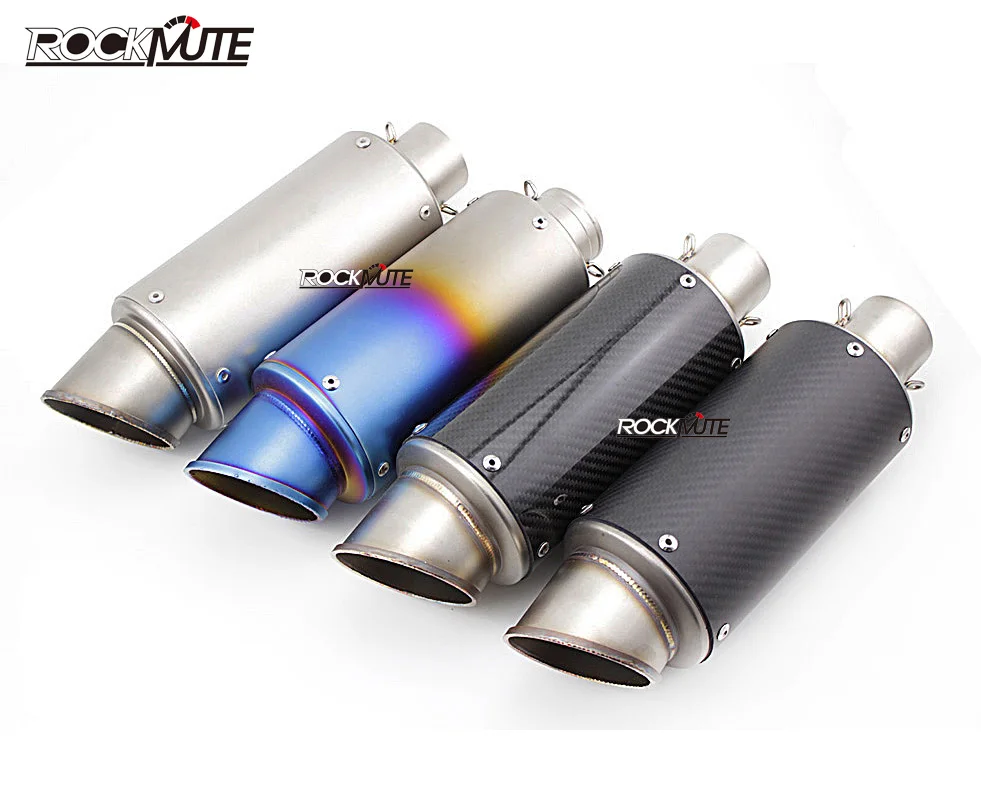

Motorcycle Accessories Stainless Steel/Carbon Fiber Racing Exhaust Muffler Pipe for 51mm Universal Motorcycle, Street Bike