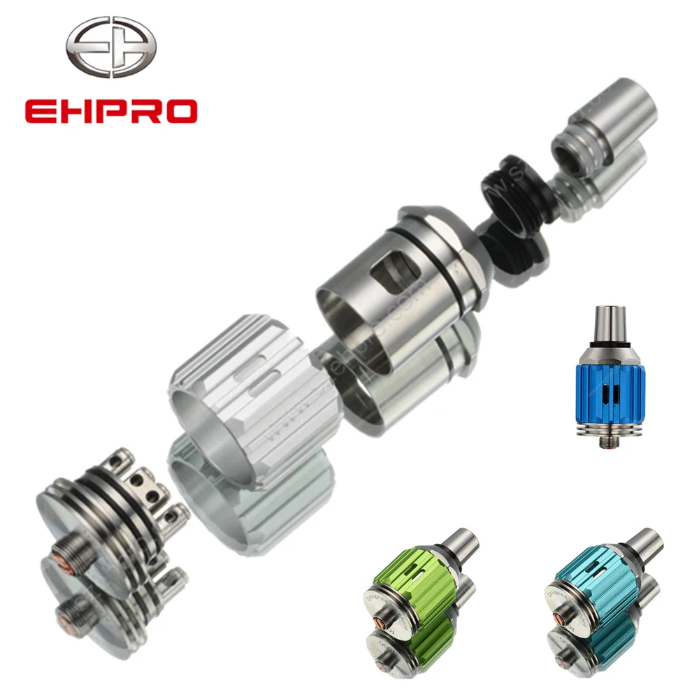 

Original Ehpro 22mm Dual Coils RDA Rebuildable Tank 510 Thread Electronic Cigarette Atomizer Adjustable Airflow Vaporizer Vape