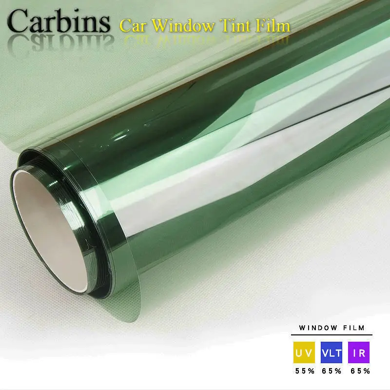 Светильник с зеленым окном, тонированная Солнечная пленка для бокового лобового стекла автомобиля 0,5*3 м