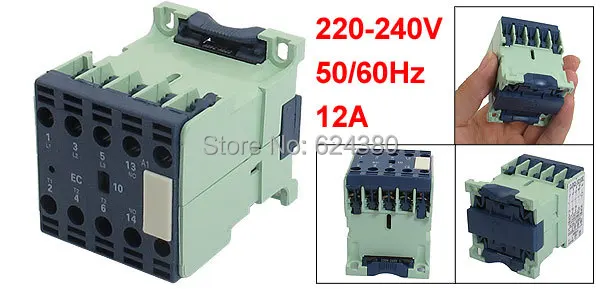 

CJX2-1210E 220V / 240V Coil 12A Motor Starter Control AC Contactor 1 NO Normally Open Three Phase 3P 3 Pole Discount