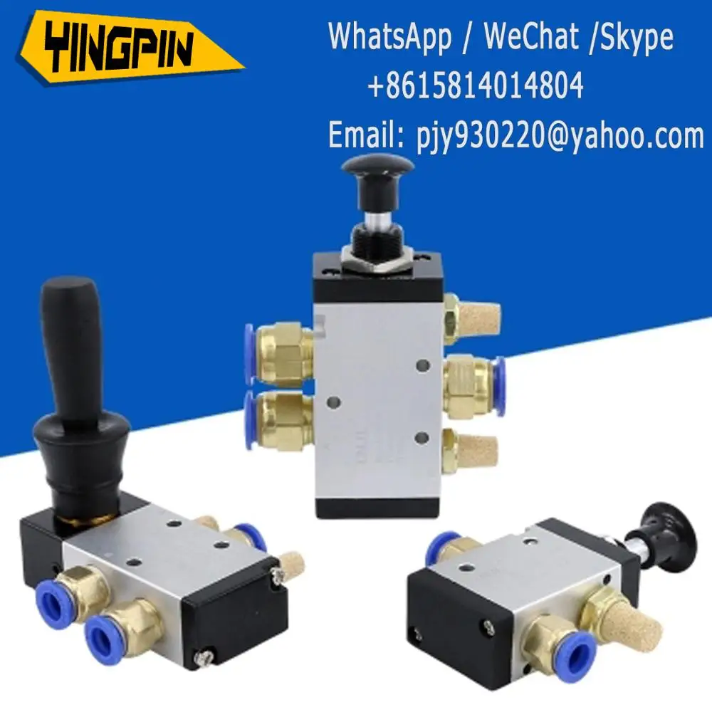 

Manual lever operated pneumatic valve 4H310-10 manual steering switch