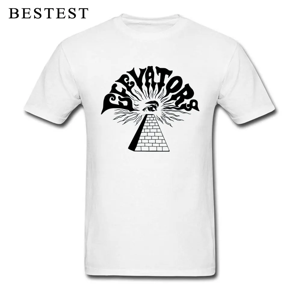 Мужская футболка All Seeing Eye белая черная с 13 летним лифтом 100% хлопок для фитнеса