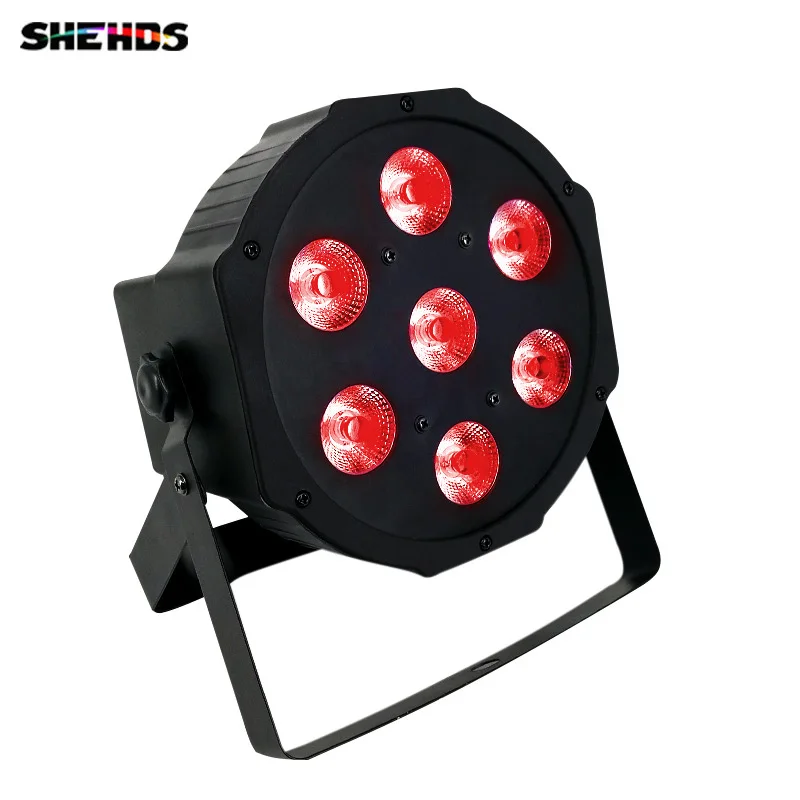 

Free&Fast shipping hot new flat led par 7x12w rgbw quad stage wash light DMX512 Controller DJ Equipment Disco Night Club Show
