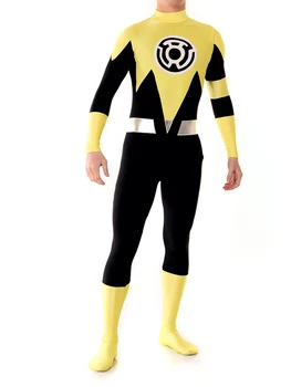

Lantern Sinestro Corps Custom Made Yellow Lantern Adult Superhero Costume Halloween Party Cosplay Suit