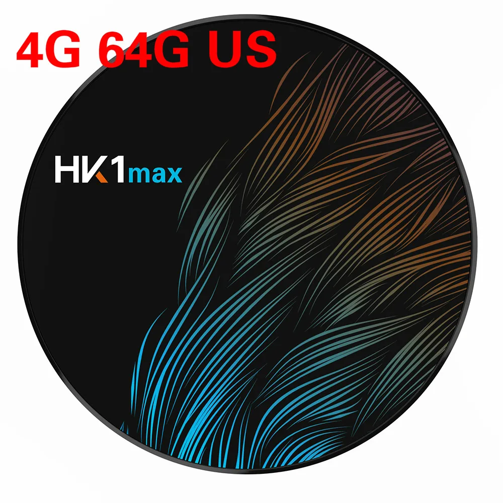4G 64G US HK1MAX Android 9,0 Smart tv Box 2,4G/5G Wifi RK3328 четырехъядерный BT 4,0 телеприставка 3D 4K 1080P медиаплеер спутниковый ресивер коробка - Цвет: 4G 64G US