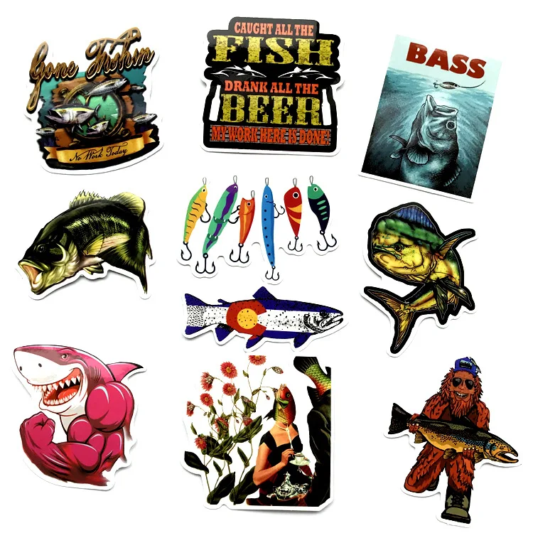 65pcs personality sticker for fishing trunk, refrigerator, skateboard, computer, mobile phone, notebook, bicycle and motorcycle 65pcs personality sticker for fishing trunk, refrigerator, skateboard, computer, mobile phone, notebook, bicycle and motorcycle