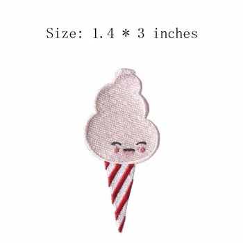 

ice cream embroidery patch 1.4" wide /iron on clothing/summer patch/drinking patch